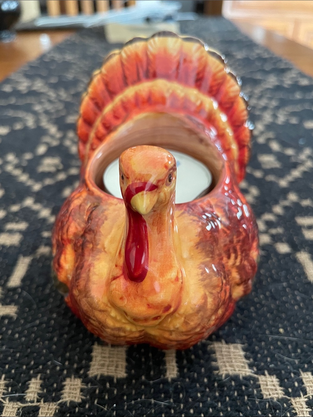 Yankee Candle Vintage Ceramic Turkey Tea Light Candle Holder